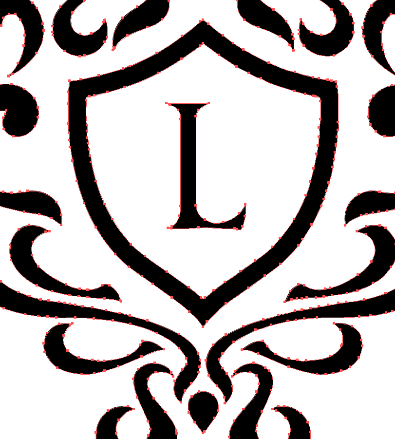 unprofessionelles Logo - zu viele Pfade